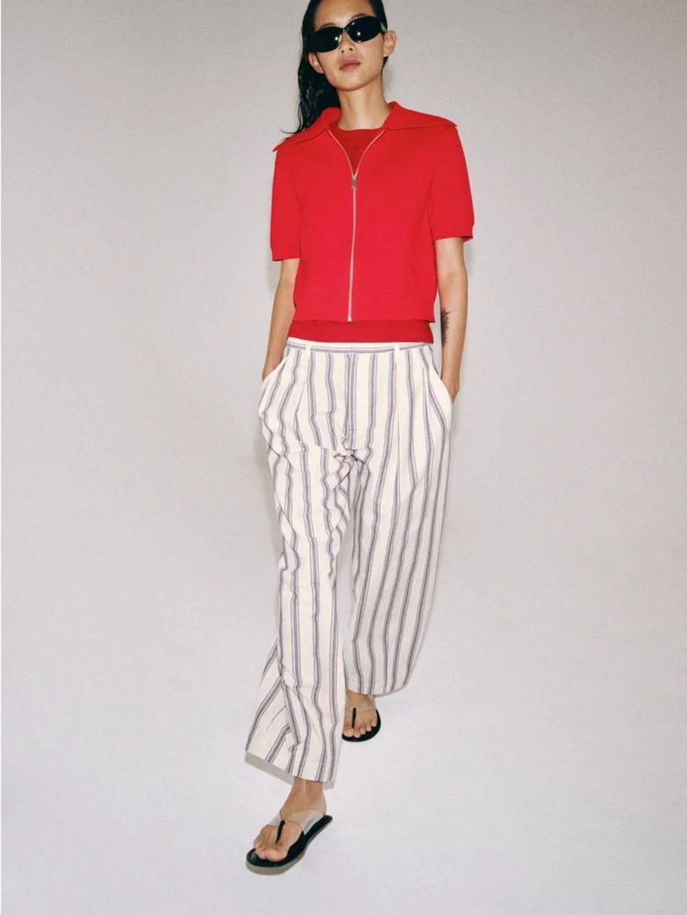 NWT ZW COLLECTION STRIPED BALLOON PANT Size M